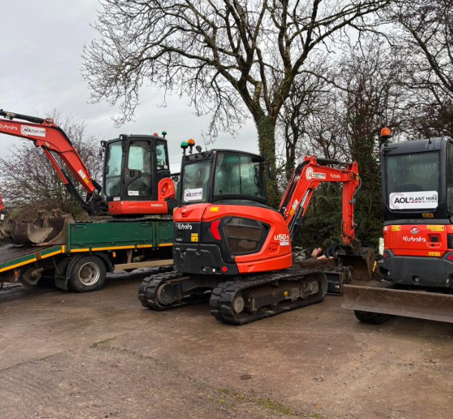 AOL Plant Hire fleet on site in Cork